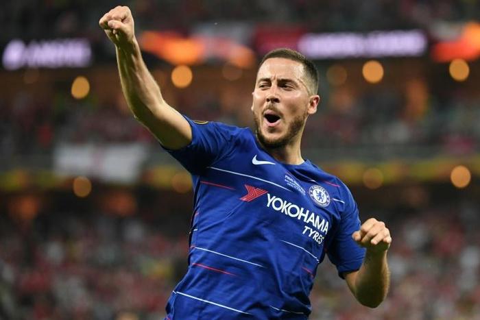 Eden Hazard scored twice as Chelsea swept Arsenal aside in Baku