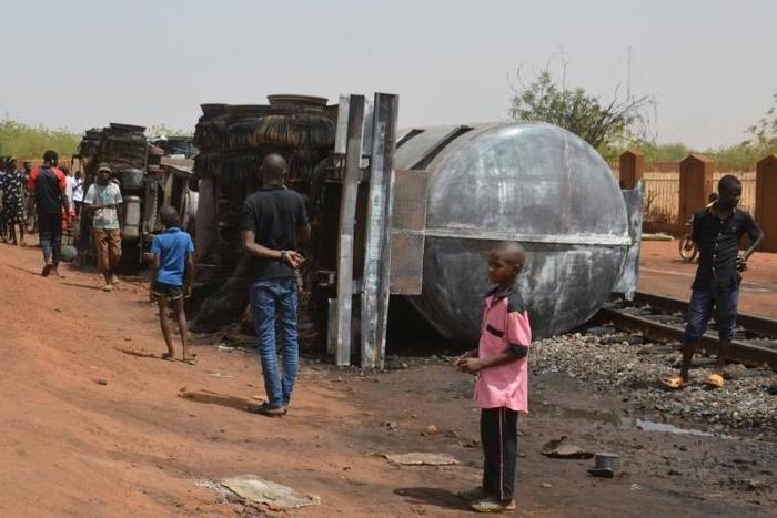 Most of the victims were trying to collect split fuel flowing from the overturned truck when the blast occurred