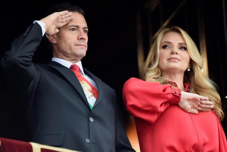 Enrique Pena Nieto and his wife, soap opera star Angelica Rivera married in 2010