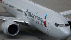 An American Airlines Boeing 737 Max 8 arrives in Miami, Florida from Washington Ronald Reagan National Airport on March 12, 2019 in Miami, Florida