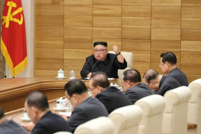 North Korean leader Kim Jong Un told top officials to push ahead with "self-reliance" to undermine the sanctions, the Korean Central News Agency (KCNA) said