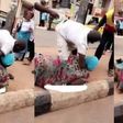 Two beggars fight over money (video)