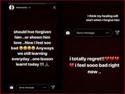 Fella Makafui's Instastory  posts