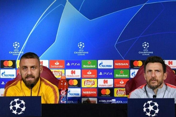 "We have to be ambitious," said Roma coach Eusebio Di Francesco