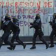 French riot police in Bordeaux, southwestern France, during the 14th consecutive week of nationwide 'yellow vest' protests