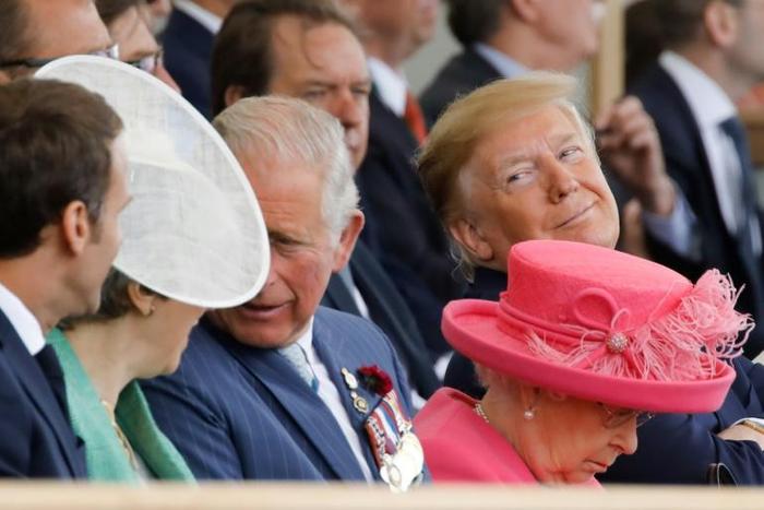 US President Donald Trump and French President Emmanuel Macron were among those to commemorate the 75th anniversary of the D-Day landings in Portsmouth, southern England, on Wednesday