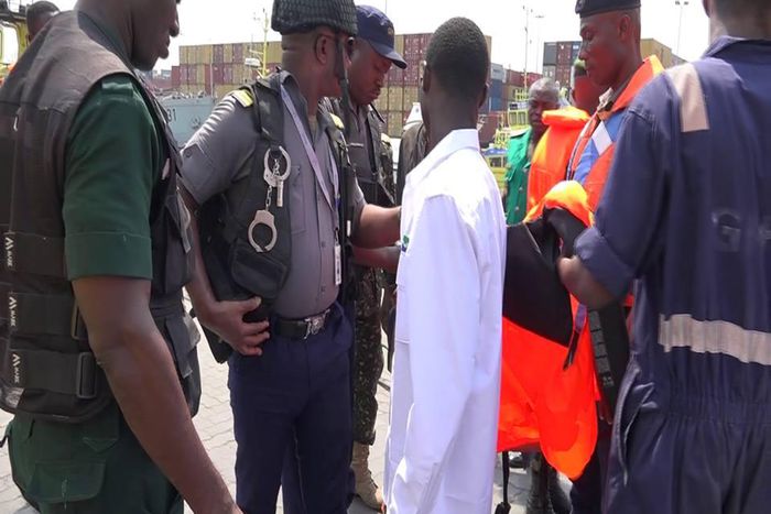 Tema Port security arrest two stowaways