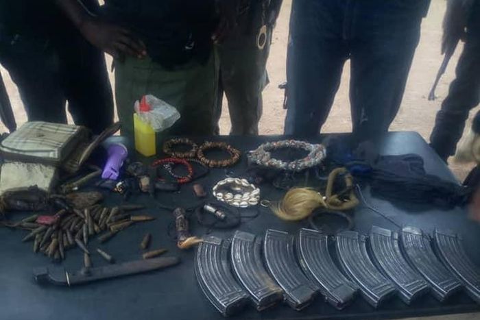 Charms, ammunition recovered from kidnappers