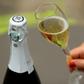 The QR code on the foil of the bottle helps champagne makers battle counterfeiters and provides a link to customers