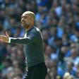 Pep Guardiola gestures during Manchester City's vital win over Tottenham