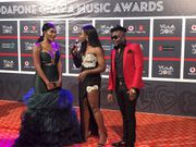 Wendy Shay channels Mrs Dumelo wedding dress for VGMA