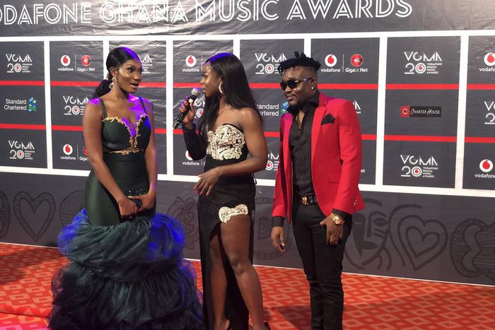 Wendy Shay channels Mrs Dumelo wedding dress for VGMA