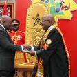 Speaker of Parliament Professor Aaron Mike Oquaye with Nana Addo