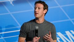 BARCELONA, SPAIN - FEBRUARY 24: Co-Founder, Chairman and CEO of Facebook Mark Zuckerberg speaks during his keynote conference as part of the first day of the Mobile World Congress 2014 at the Fira Gran Via complex on February 24, 2014 in Barcelona, Spa...