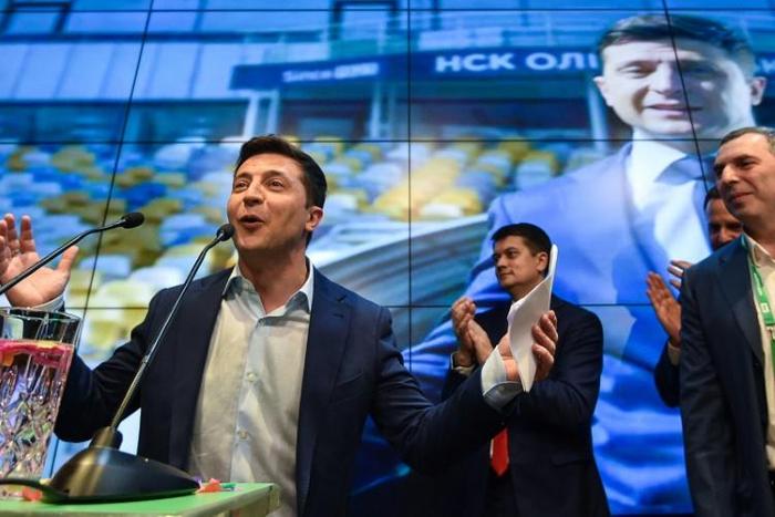 Zelensky, a comedian with no political experience, won a landslide victory in Ukraine's presidential poll on Sunday
