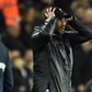 Liverpool manager Jurgen Klopp (R), next to West Ham boss Manuel Pellegrini, endured a frustrating evening as the Premier League leaders were held to a 1-1 draw by the Hammers on Monday