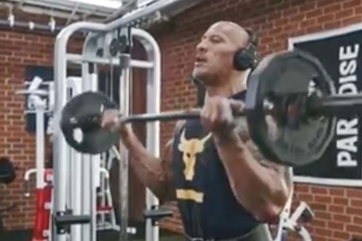 The Rock Digs This Old-School Biceps Move
