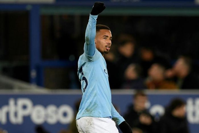 Manchester City's Gabriel Jesus sealed his side's win at Everton
