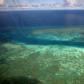An aerial view of a reef near Thitu island, which is held by the Philippines