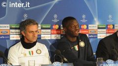Jose Mourinho and Sulley Muntari