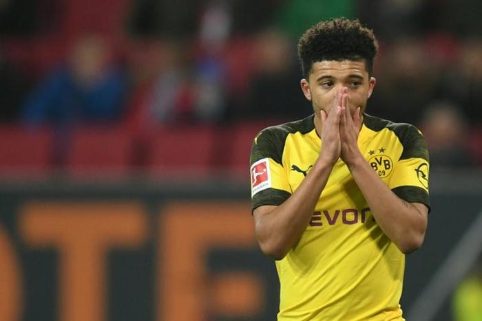 English midfielder Jadon Sancho is one of the few Borussia Dortmund players in form