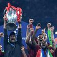 Jurgen Klopp raises the European Cup trophy