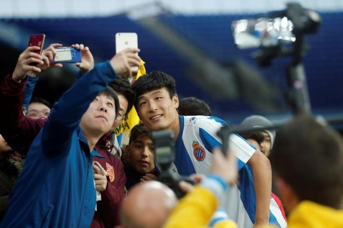 Wu Lei has already scored his first goal for Espanyol.