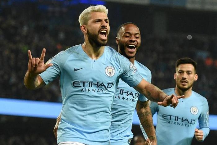 Ever-present: Sergio Aguero has now won four Premier League titles with Manchester City