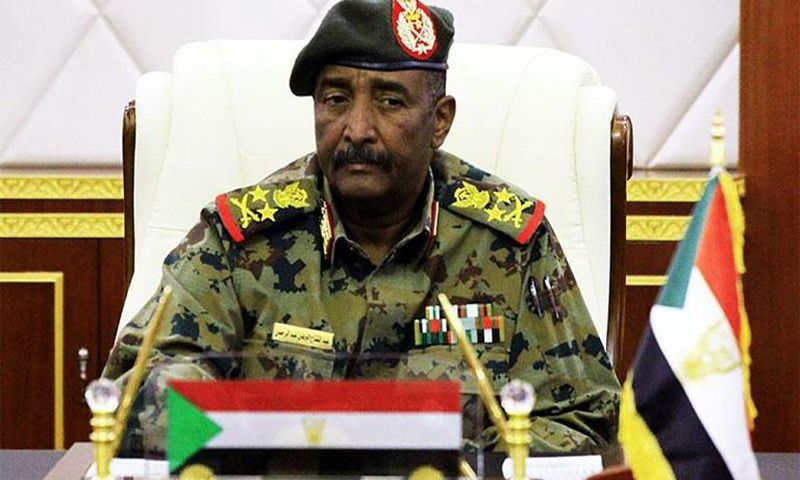 Lieutenant General Abdel Fattah al-Burhan, the chief of Sudan's ruling military council