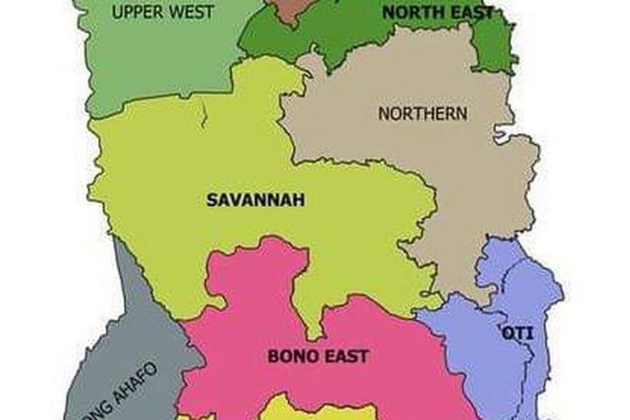 New regions after referendum