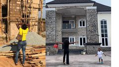 Strong woman ‘angrily’ builds 7-bed-roomed house after husband chased her out of 1-bedroom home