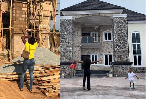 Strong woman ‘angrily’ builds 7-bed-roomed house after husband chased her out of 1-bedroom home