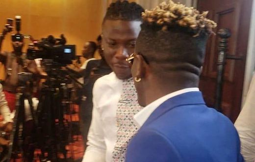 Shatta Wale and Stonebwoy at joint press conference