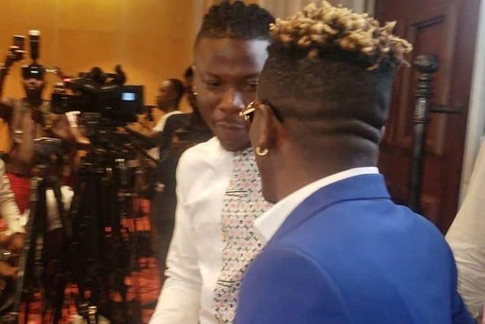 Shatta Wale and Stonebwoy at joint press conference