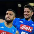 Lorenzo Insigne (L) and Dries Mertens scored as Napoli finish second in Serie A this season