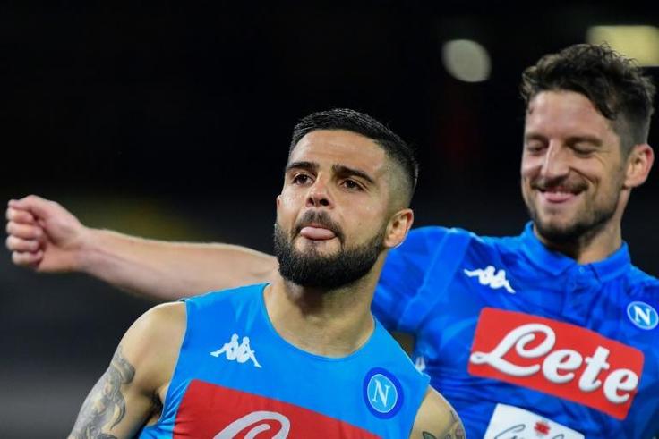 Lorenzo Insigne (L) and Dries Mertens scored as Napoli finish second in Serie A this season