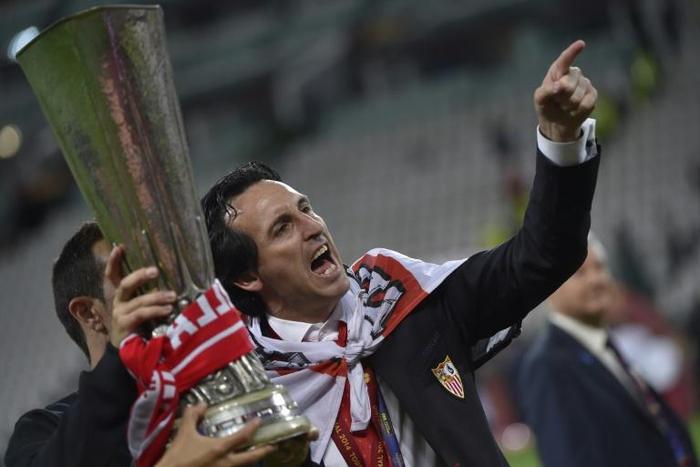 Arsenal manager Unai Emery won the Europa League three times with Sevilla