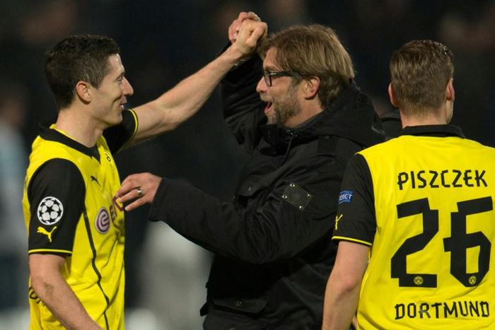 Lewandowski credits ex-Borussia Dortmund coach Jurgen Klopp with developing him into a world-class striker