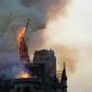 At around 7.50 pm (1750 GMT), Notre-Dame's spire collapsed and within a few hours, a large part of the roof had been reduced to ashes