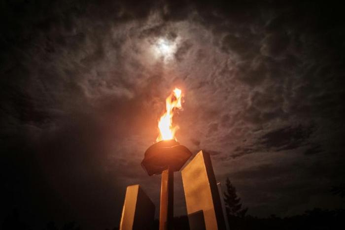 The Flame of Remembrance at the Genocide Memorial in Kigali