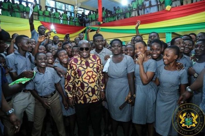 Shame Free SHS critics by passing WASSCE – Akufo-Addo tells students