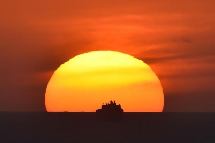 The Saudi cargo ship Bahri Yanbu has been anchored off the northern French port of Le Havre for several days, waiting to pick up a shipment of French weapons
