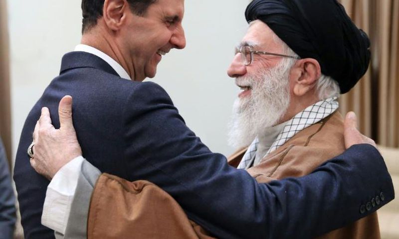 Syrian President Bashar al-Assad meets Iran's Supreme Leader Ayatollah Ali Khamenei on his first visit to Iran since the start of the war in his country