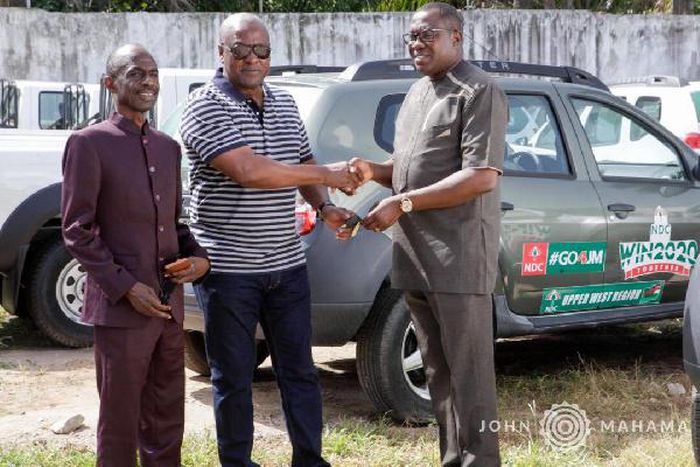 Mahama donates vehicles to NDC