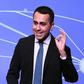 Five Stars Mouvement leader and Italy’s Labor and Industry Minister Luigi Di Maio (pictured January 2019) announced he met near Paris with two yellow vest leaders, a move that the French foreign ministry denounced