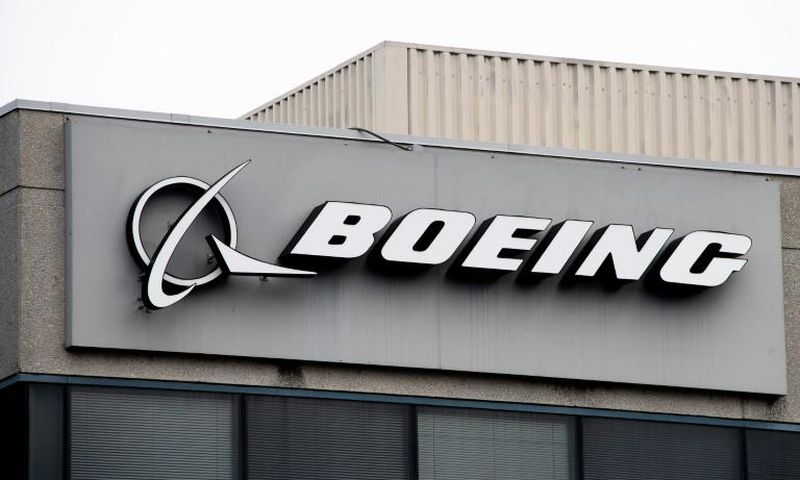 The Boeing Company logo, in a file image, as Brazil's Gol airline said it was grounding its Boeing 737 MAX 8 aircraft