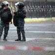 Iraqi security forces stand guard in Baghdad in this file picture taken on February 9, 2018