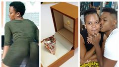 Controversial ‘naked’ dancer proposes to boyfriend with over Ghs 22k custom-made ring (video/photos)