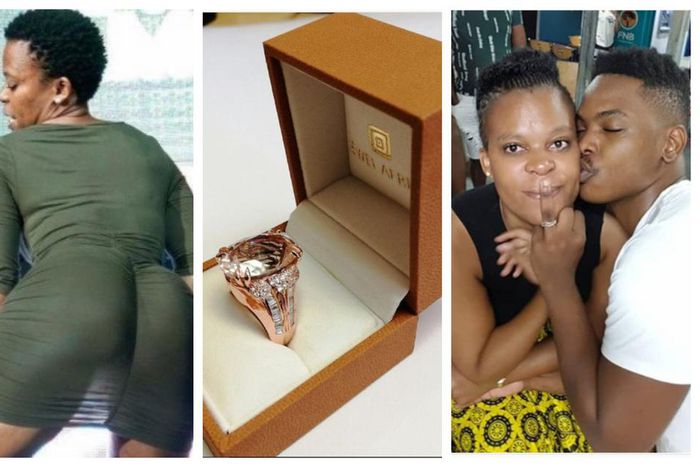 Controversial ‘naked’ dancer proposes to boyfriend with over Ghs 22k custom-made ring (video/photos)