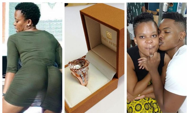 Controversial ‘naked’ dancer proposes to boyfriend with over Ghs 22k custom-made ring (video/photos)